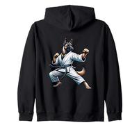 Karate Malinois Unleashed Power Zip Hoodie