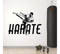 Karate Martial Arts Fighting Sports Wall Sticker Vinyl Home Decoration Interior Design Interior Decoration Window Wall 82X57Cm