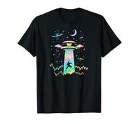Karate Martial Arts Novelty UFO Alien Abduction T-Shirt