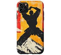 Karate Martial Arts Silhouette On Mountain Case for iPhone 11 Pro Max