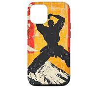 Karate Martial Arts Silhouette On Mountain Case for iPhone 12/12 Pro