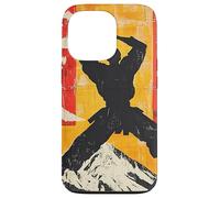 Karate Martial Arts Silhouette On Mountain Case for iPhone 13 Pro