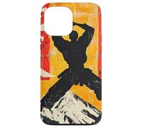 Karate Martial Arts Silhouette On Mountain Case for iPhone 13 Pro Max