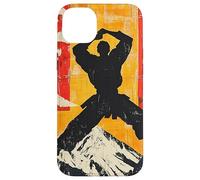 Karate Martial Arts Silhouette On Mountain Case for iPhone 14 Plus