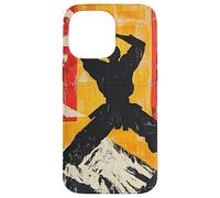 Karate Martial Arts Silhouette On Mountain Case for iPhone 14 Pro Max