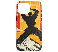 Karate Martial Arts Silhouette On Mountain Case for iPhone 16 Pro Max