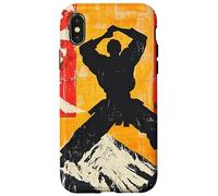 Karate Martial Arts Silhouette On Mountain Case for iPhone X/XS
