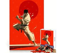 Karate Master in Action 1000-piece Puzzle for Teenagers Sharp Mind Serene Game Family Pastime Perfect Art (50x75cm)