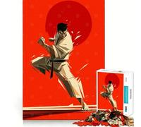 Karate Master in Action 1000-piece Puzzle for Teenagers Sharp Mind Serene Game Family Pastime Perfect Art (50x75cm)