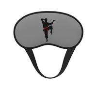 Karate Men Print Adults Kids Light Blocking Eye Cover for Travel Daily Use Nap Insomnia Camping