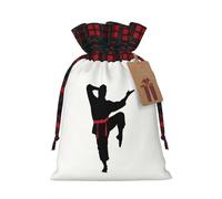 Karate Men Print Gift Reusable Bags Festive Drawstring Pouches Versatile Birthday Wedding Favors
