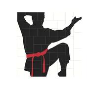 karate men Printed Square Jigsaw Puzzle 16x16 CM, Puzzle Challenging Game for Adults Gifts, Family Fun Decorative Wall Decor