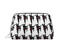 Karate Men PVC Leather Makeup Bag Cosmetic Pouch Travel Organizer Toiletry Clutch