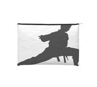 Karate Men Reusable Paper Cosmetic Bag Waterproof & Lightweight for Travel, School & Daily Use Full-Print Design Women, Students, Eco-Conscious