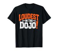 Karate Mom Loudest Voice Dojo Martial Arts Mama Cheering T-Shirt