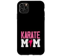 Karate Mom Martial Arts Mother Fighter Kicking Silhouette Case for iPhone 11 Pro Max