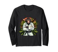 Karate Monkey Nature Jiu-Jitsu MMA Martial Arts Kickboxing Long Sleeve T-Shirt