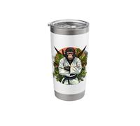 Karate Monkey Nature Jiu-Jitsu MMA Martial Arts Kickboxing Stainless Steel Insulated Tumbler
