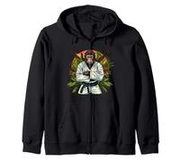 Karate Monkey Nature Jiu-Jitsu MMA Martial Arts Kickboxing Zip Hoodie