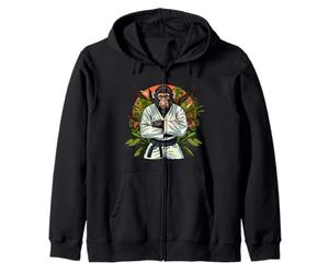 Karate Monkey Nature Jiu-Jitsu MMA Martial Arts Kickboxing Zip Hoodie