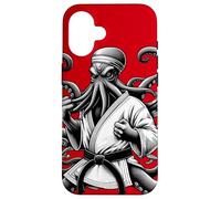 Karate Octopus - Black Belt in All Eight Limbs Pulpo Dojo Case for iPhone 16