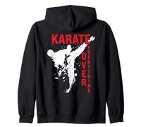 Karate Over Everything Martial Arts Spirit Zip Hoodie