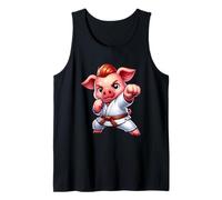 Karate Pig Enthusiast Power Punch Tank Top
