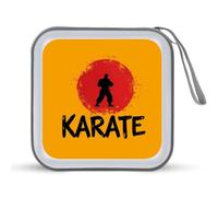 Karate Portable CD Case 40 Capacity DVD Collection Holder Zipper Storage Wallet for Car Home Travel