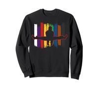 Karate Rainbow Kick Funny Retro Martial Art Warrior Spirit Sweatshirt