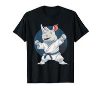Karate Rhino Animal MMA Taekwondo Martial Arts Jiu-Jitsu T-Shirt