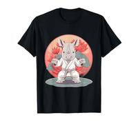 Karate Rhino Animal MMA Taekwondo Martial Arts Jiu-Jitsu T-Shirt
