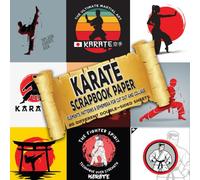 Karate Scrapbook Paper - Elements, Patterns and Ephemera for Cut Out and Collage: Themed Decorative Paper for Craft Projects and Scrapbooking