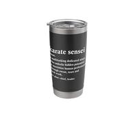 Karate Sensei Definition Funny Martial Arts Instructor Stainless Steel Insulated Tumbler