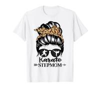 Karate Stepmom Messy Bun Hair Funny Karate Fighter Step Mom Value Graphic T-Shirt