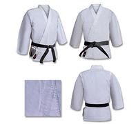 Karate suit Heavyweight Tournament 16oz weight, 100% Brushed Cotton Canvas material Bleached white karate kimono Aikido suit (REVISED SIZES, EUROPEAN CUT) 5/180cm Large