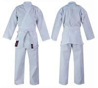 Karate Suits White/Black Karate Gi for Kids/Adults Pollycotton Medium Weight Karate Uniform Club Training Competition Martial Arts white Suit with Free White Belt