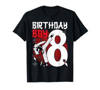 Karate Taekwondo 8 Years Old Birthday Martial Arts for Boys T-Shirt