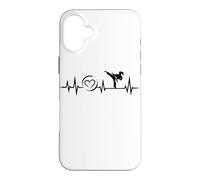Karate & Taekwondo Girl Heartbeat - Black Belt Karateka Case for iPhone 16 Plus