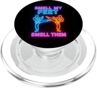 Karate Taekwondo Smell My Feet Funny PopSockets PopGrip for MagSafe