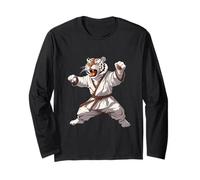Karate Tiger Kung Fu MMA Kickboxing Jiu-Jitsu Tiger Lover Long Sleeve T-Shirt