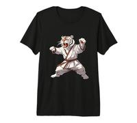 Karate Tiger Kung Fu MMA Kickboxing Jiu-Jitsu Tiger Lover Premium T-Shirt