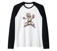 Karate Tiger Kung Fu MMA Kickboxing Jiu-Jitsu Tiger Lover Raglan Baseball Tee
