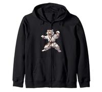 Karate Tiger Kung Fu MMA Kickboxing Jiu-Jitsu Tiger Lover Zip Hoodie