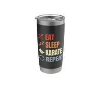 Karateka Daily Schedule Karate Instructor Black Belt Stainless Steel Insulated Tumbler