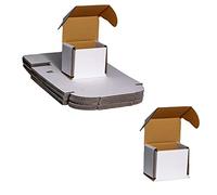 KARAVI 10 Pack Double Wall Smash-Proof Mug Boxes - Sturdy White Cardboard Postal Boxes for 10oz/11oz Mugs, Easy-Fold Corrugated Packaging for Shipping, Gifting & Mailing (11.5 × 8 × 10 cm)