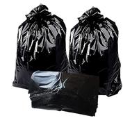 Karavi Heavy Duty 50 x Black Bin Bags - Extra Strong 200 Gauge Refuse Sacks, Leak-Proof Rubbish Bags, Large 80L Bin Liners for Home, Office, Kitchen, Garden & Commercial Waste 46x74x99 cm