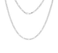 Karavionu Fine Chain S925 Sterling Silver Jewelry 3.3mm 4.0mm 5.0mm 6.5mm 7.3mm Diamond Cut Rope Chain Italian Pure Chain Figaro Necklace