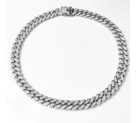 Karavionu Price Bling Choker Hip Hop 12.5mm Silver or Gold Cuba Thick Iced Out Cuban Link Chain Necklace Men Women Jewelry