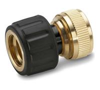 Krcher 2.645-018.0 water hose fitting Brass, Rubber Black, Silver 1