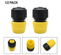 Karcher Hose Connector, 6.5 x 3.3 x 4.5 cm Black Plastic Fitting for Kärcher Pressure Washers, Compatible with 3 Standard Hose Diameters